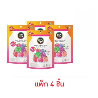 ซันซุ เยลลี่ผสมบุกรวมรส (15+3ชิ้น) 288 กรัม (แพ็ก 4 ชิ้น)