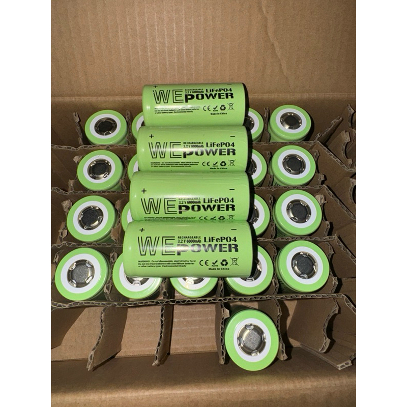 LiFePO4 Battery  หัวเรียบ 32700 3.2V 6000mAh  แบตใหม่ มือ1