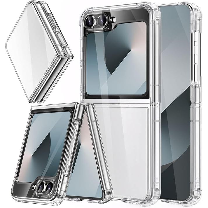 【ฟิล์มป้องกัน*1】เคสใส Samsung Z Flip 6 เคส Z Flip 6 โทรศัพท์มือถือ ใส กันกระแทก กันรอยขีดข่วน สําหรั