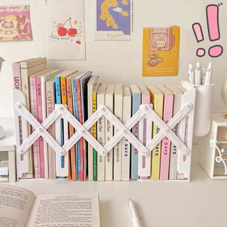 ชั้นหนังสือ ชั้นวางของ ชั้นวางหนังสือ แบบยืดหดได้ พร้อมที่วา…