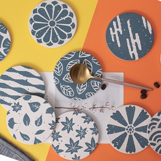 ShopAt.Two[CS7250] ที่รองแก้วซับน้ำ แผ่นหินรองแก้วดูดซับน้ำแ…