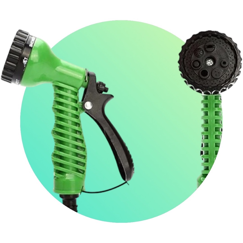 หัวฉีดน้ำ ปืนฉีดน้ำ รุ่นคุ้มค่าสุดๆ ปรับได้ 7 รูปแบบ จัดส่งไวจากโกดังในไทย สินค้า
