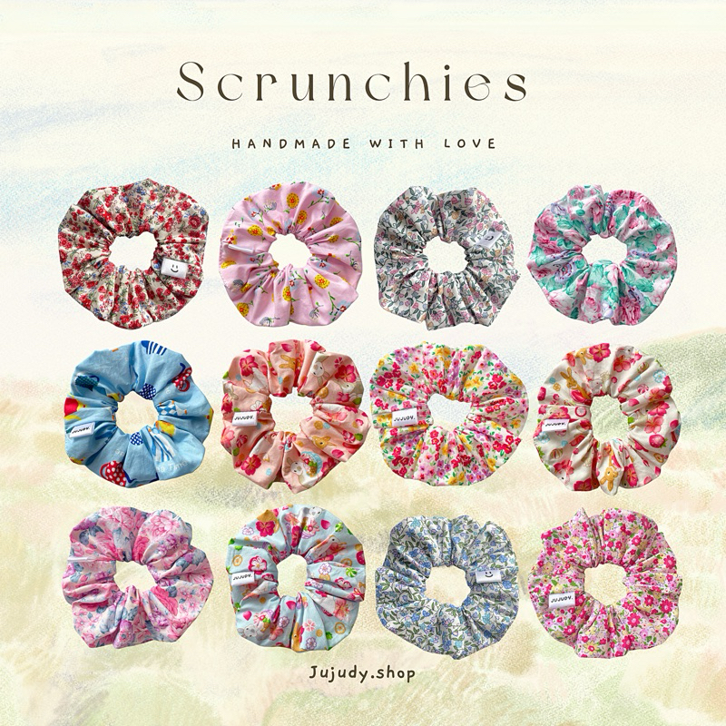 ౨ৎ Scrunchies ౨ৎ ยางรัดผม ลายน่ารักๆ Jujudy.shop