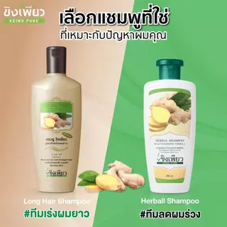 (1แถม1) แชมพู ขิงเพียว สูตรผมยาว 300มล. ช่วยในการเกิดใหม่ของเส้นผม ช่วยให้ผมยาวไวขึ้น