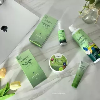 Set 4 FAIRY PAI เซ็ตผลิตภัณฑ์ดูแลเส้นผมแชมพู ทรีทเมนท์ เอสเซนส์ บูสเตอร์ บํารุงผม แฟรี่ปาย