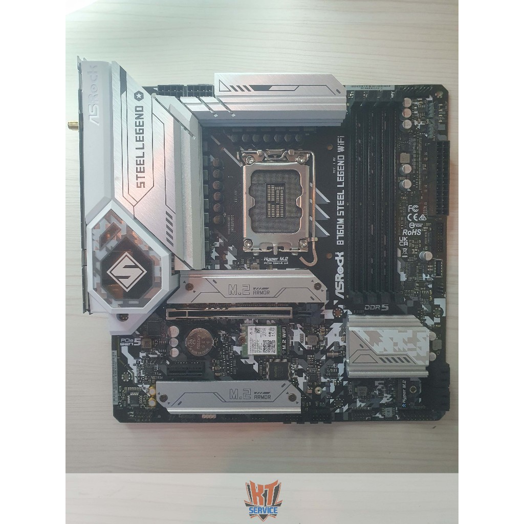 เมนบอร์ด MAINBOARD (1700) ASROCK B760M STEEL LEGEND WIFI DDR5 ประกัน Advice เกือบ 3 ปีเต็ม (04/2570)