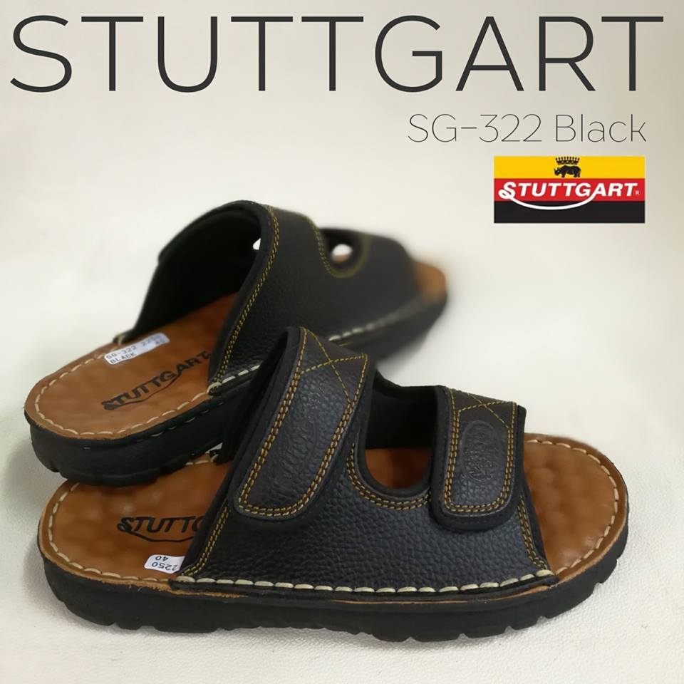 STUTTGART รุ่น SG-322 รองเท้าแตะหนังแท้ แบบสวม