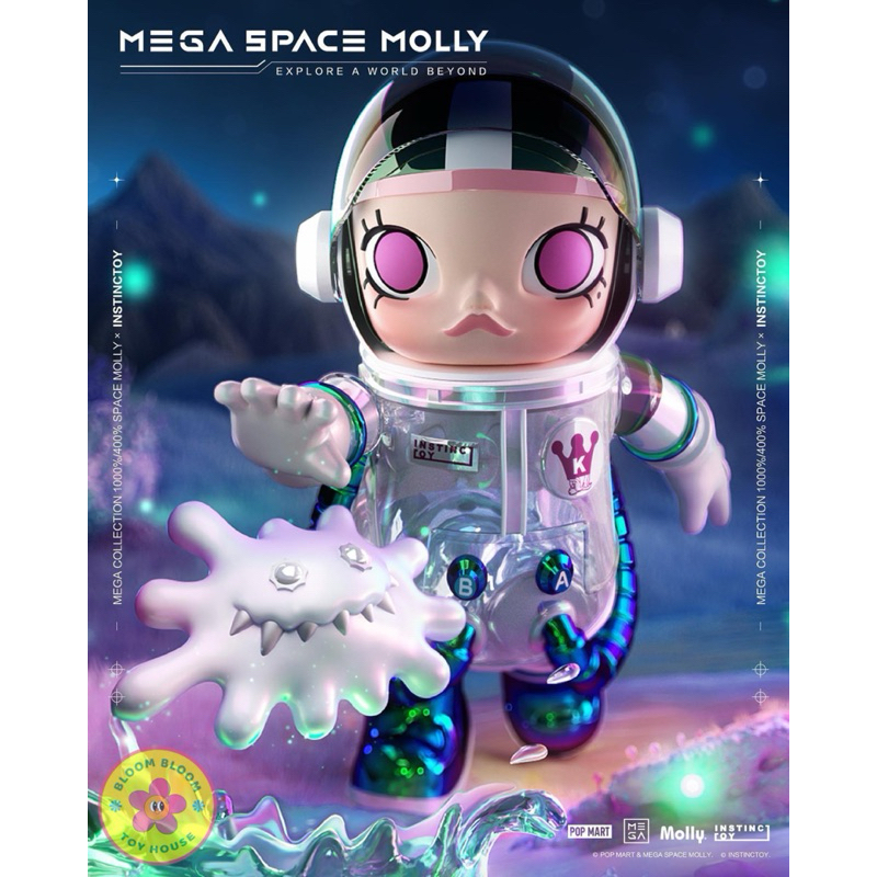 🚚 💨 Pre-Order |🌈POP MART🌈| MEGA SPACE MOLLY X INSTINCTOY | 1000%-400% แท้ 💯%