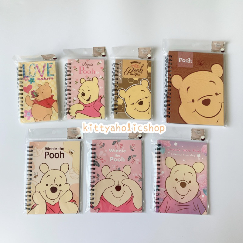 สินค้าพร้อมส่งใน1-2วัน ไม่ต้องรอพรีค่ะ !! สมุดโน๊ต สมุดบันทึก สมุดหมีพูห์ หมีพูห์ Pooh