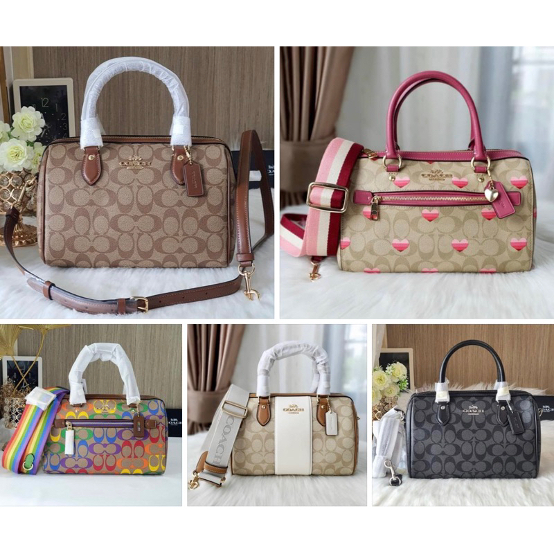 รุ่นใหม่และรุ่นเก่า ROWAN SATCHEL IN SIGNATURE CANVAS CH280 CH486 CR122 หมอน