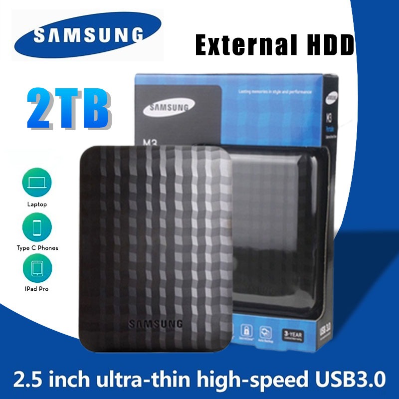 100% SAMSUNG External harddisk 2TB 1TB USB3.0   Hard Drive External Solid State Drives HDD