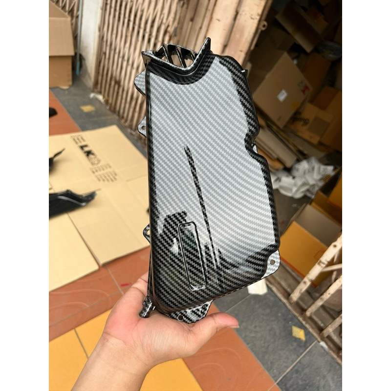 ครอบกรองอากาศ(พร้อมส่ง)ศูนย์Giorno 125 ทำเคฟล่าเปลือกแท้ศูนย์ Honda 100% เงาสุดๆแล็คเกอร์ 2kเคฟล่า5D