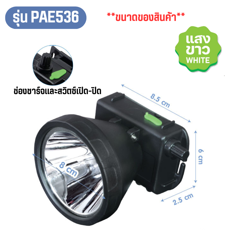 ไฟฉายคาดหัว ไฟส่องกบ ไฟคาดหัวส่องสว่าง ไฟคาดหัว ไฟคาดหัวส่องทางไกล - รูปที่ 3