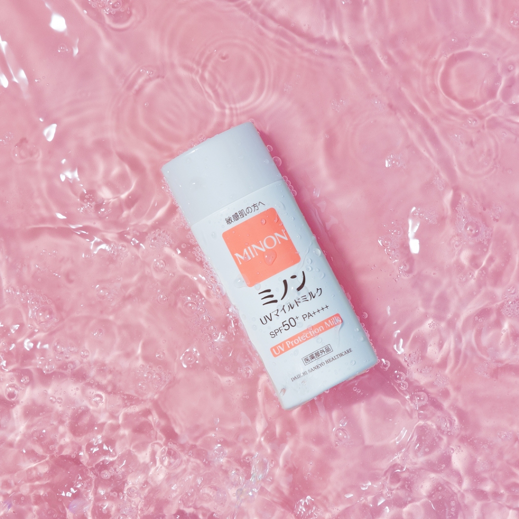 MINON UV mild milk 80mL SPF50+ PA++++ sunscreen รับประกันของแท้ 100%[ส่งตรงจากญี่ปุ่น]