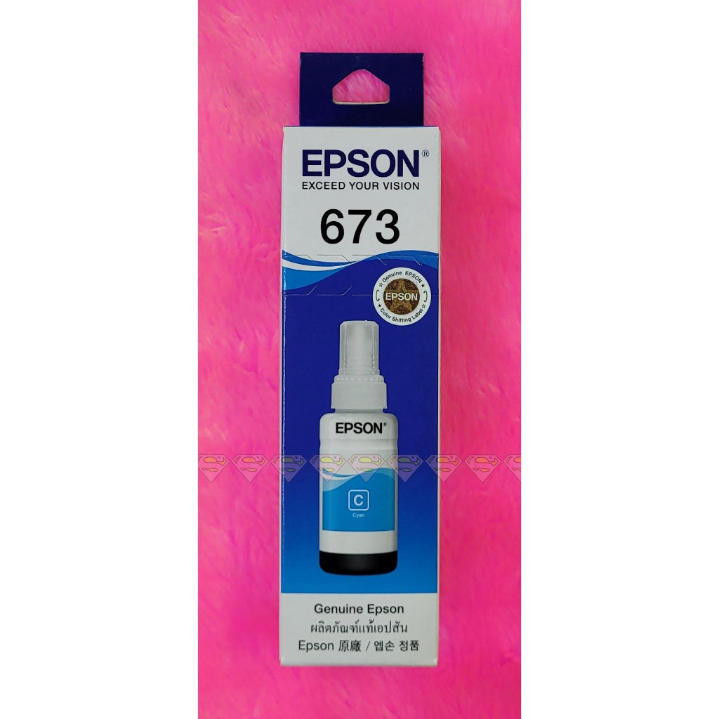 EPSON 673 CYAN สีฟ้า ของแท้