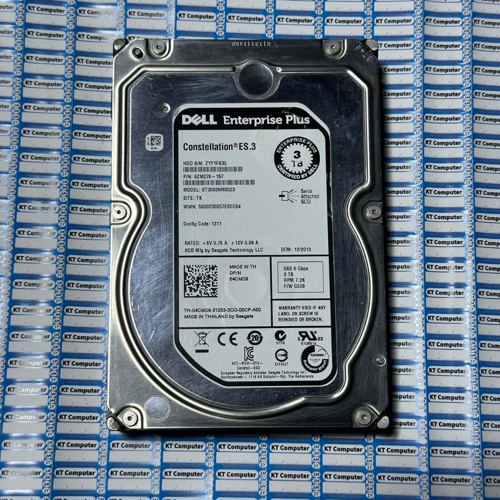 Dell Seagate ST3000NM0023 Constellation Es.3 3tb Sas 6g DP/N 04CMD9