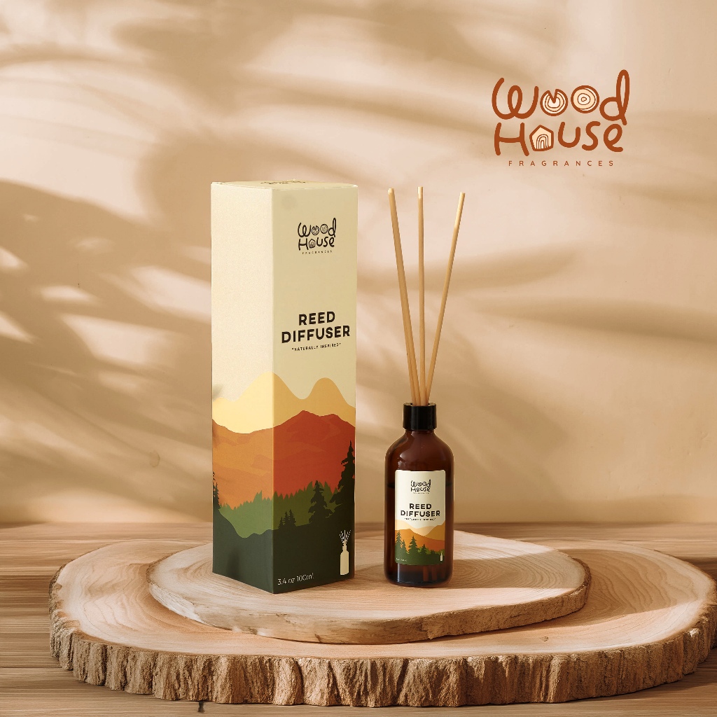 WOODHOUSE | ก้านไม้หอมกระจายกลิ่น | Room Diffuser 100ml | กลิ่นธรรมชาติ