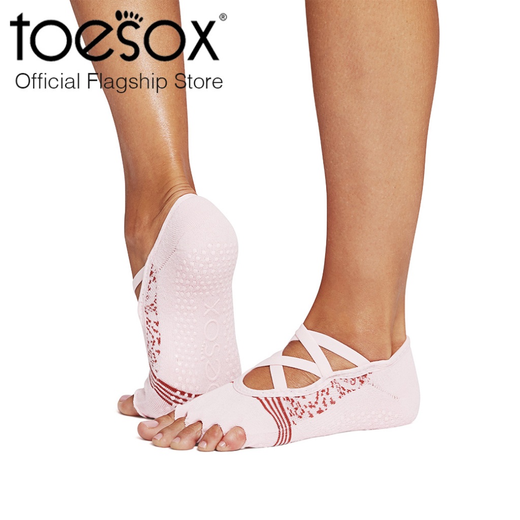 New Fall 2024 ToeSox Grip Half Toe Elle Tec ถุงเท้ากันลื่นเปิดนิ้วเท้า รุ่น Elle Tec