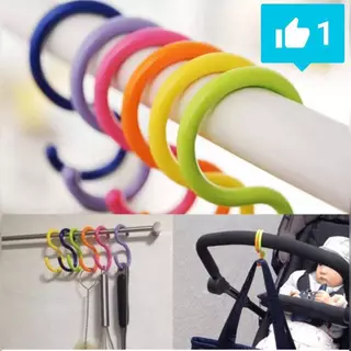 (1 โหล) ตะขอแขวน ตะขอ S พลาสติกไซส์เล็ก หลากสี งาน DIY