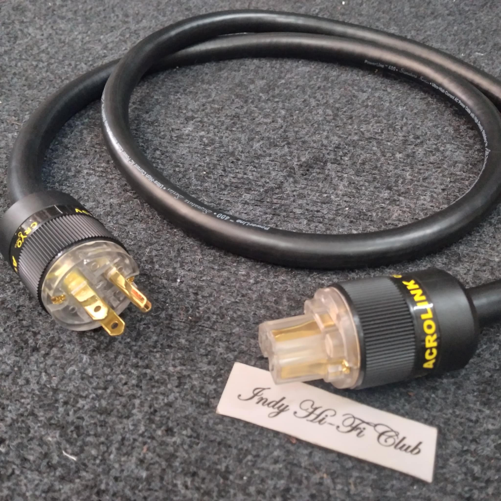 แบบไม่หุ้มตาข่าย สายไฟ Monster Cable  PowerLine 400 Signature Series หัวท้าย Acrolink cryo