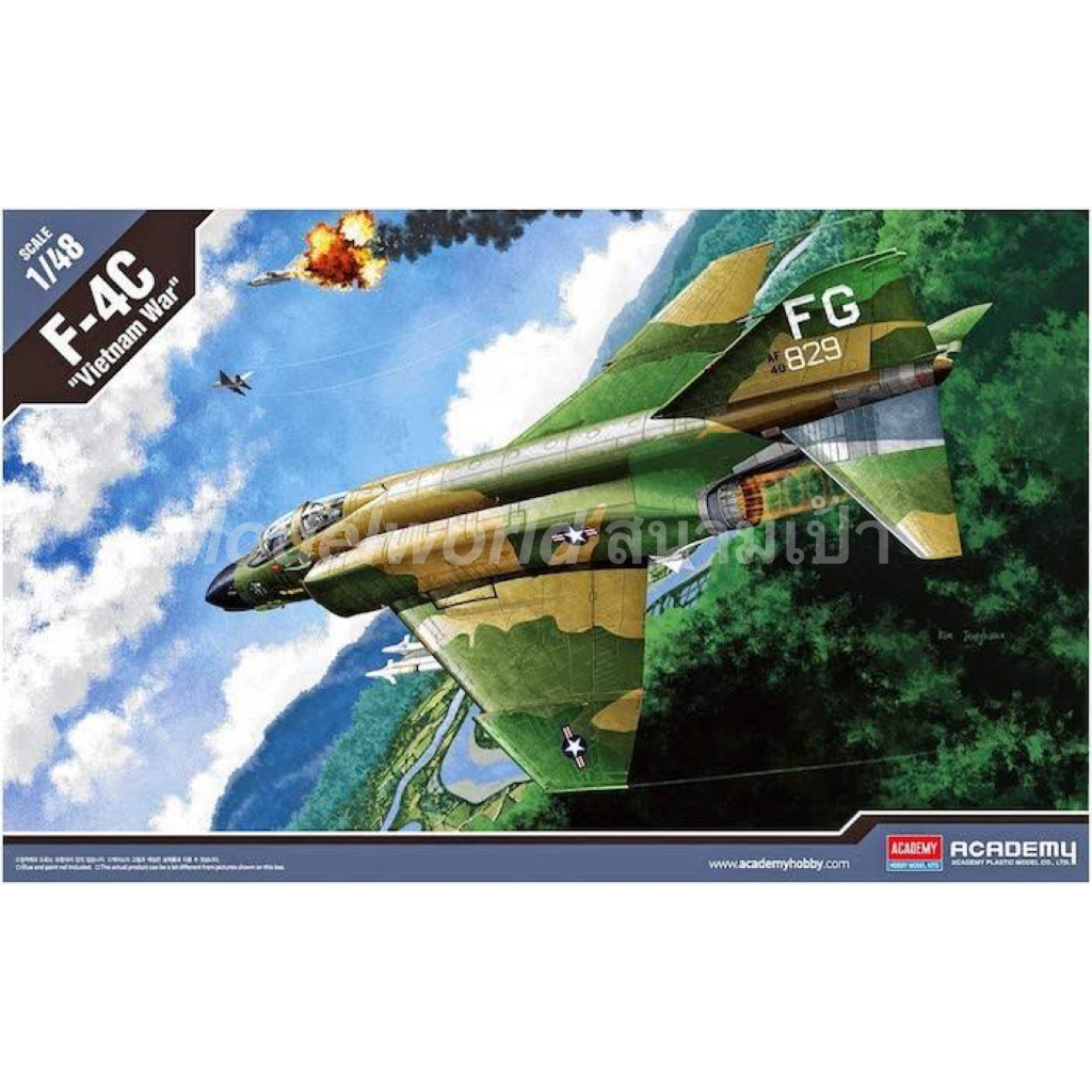1/48 โมเดลเครื่องบิน F-4C Phantom “Vietnam War” Academy #12294