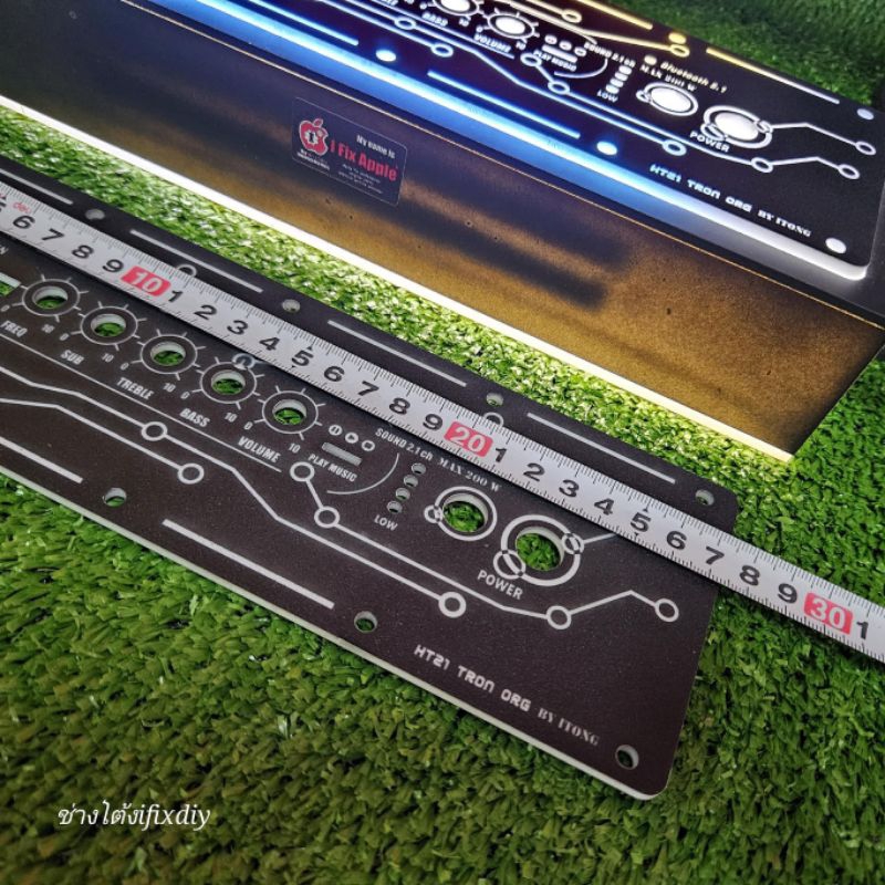 แผ่นเพลท HT21/HT21-3g TRON org สีดำด้านผิวทราย ลำโพงบลูทูธDiy