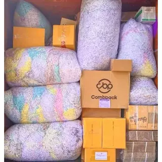 'ขาวจัง' กระดาษฝอย กันกระแทก[White-สีขาว] กระดาษรองกระเช้า บับเบิ้ล Bubble Reusable แพ็คใหญ่ คุ้มค่า