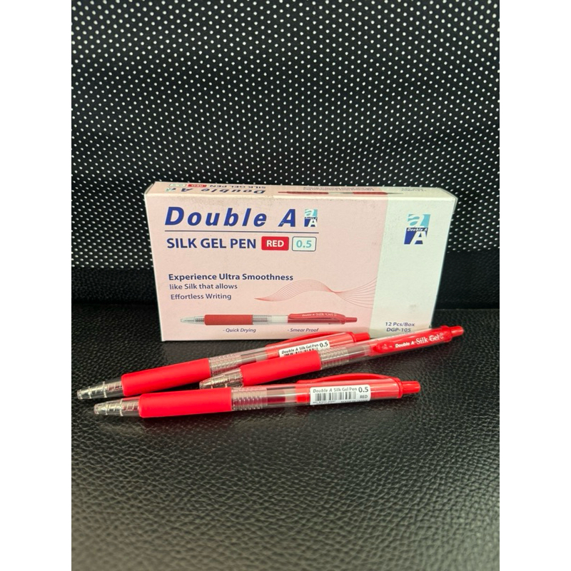 ปากกาเจล Double A Silk Gel Pen 0.5 /0.7 มม. ปากกาแบบกด คุณภาพสูง เขียนลื่น ปากกา ดับเบิ้ลเอ US.Station - รูปที่ 4
