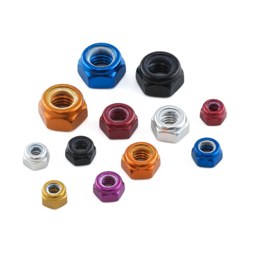 Pro-Bolt อลูมิเนียม Nylock Nut M3 M4 M5 M6 M8 M10