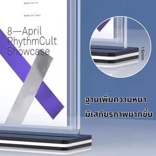ป้ายใส่เมนู ที่ใส่เมนู เมนู 6 แผ่น 12 หน้า พลิกได้อย่างยืดหยุ่น ขนาด A4 A5 A6