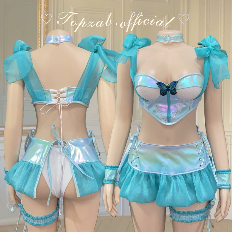 พร้อมส่ง ชุดแดนเซอร์ ชุดพริตตี้ คอสตูม ชุดปาร์ตี้ Edm ชุดงานเฟส ชุดคอส ฮาโลวีน