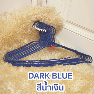 ไม้แขวนเสื้อ ไม้แขวนลวด (10ชิ้น) ไม้แขวน ไม้แขวนผู้ใหญ่ ลวดหุ้มพลาสติก แขวนเสื้อผ้า MAXX