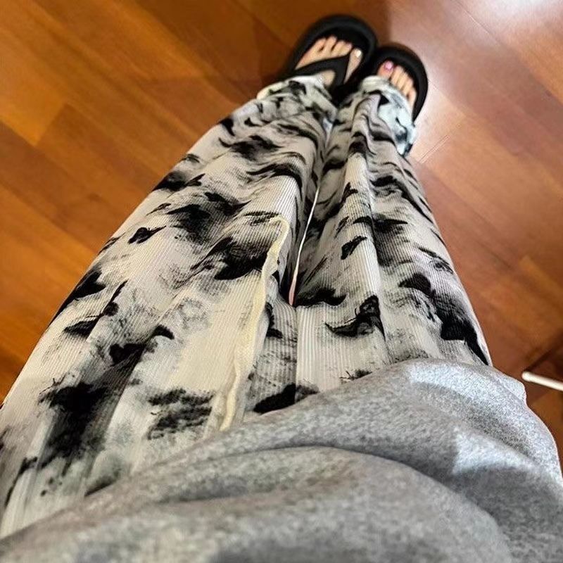 พร้อมส่งในไทย กางเกงผู้หญิง กางเกงขายาวสไตล์เกาหลี เอวยางยืด ทรงสวย ใส่สบาย ใส่ได้40-64กิโล - รูปที่ 3