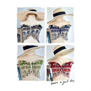 INTERเสื้อเกาะอกลายช้าง มารุมาใจ อวดหุ่นแซ่บ ผ้าไหมอิตาลี🪡👙🧵