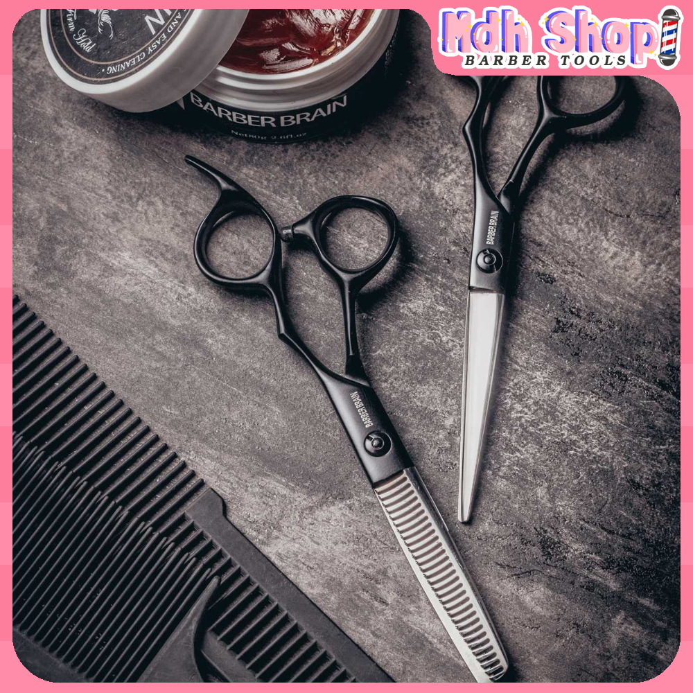 กรรไกรตัด Barber Brain 6.5 นิ้ว  และกรรไกรซอย Barber Brain 6 นิ้ว