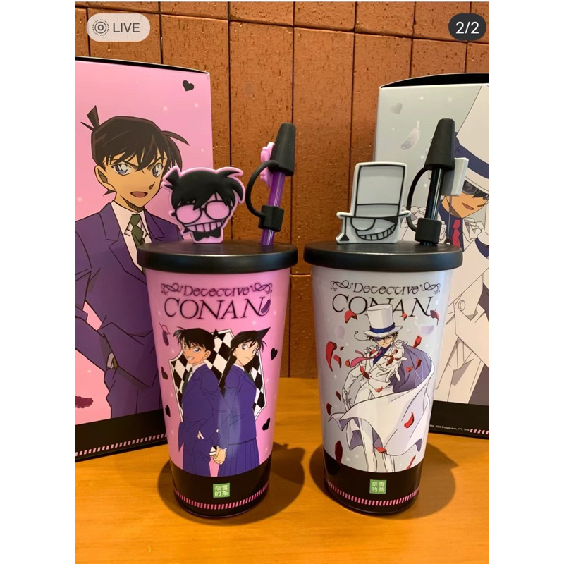 พร้อมส่ง แก้วน้ำเก็บความเย็นโคนัน Naixue