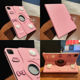 🔥ส่งในพื้นที่🔥เคสป้องกัน iPad หมุนได้ 360°HELLO KITTY collection เหมาะสำหรับรุ่นgen9 Air4/5 Gen11 Air8