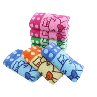 ผ้าเช็ดมือ ผ้าทำความสะอาด ขนาด32*72cm. งานผ้าฝ้าย การ์ตูน แพ…