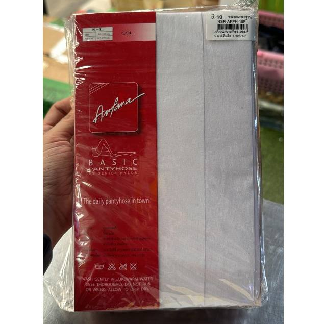 ถุงน่องสีขาวพยาบาล ถุงน่องแฟชั่นสีขาว ความหนา Zocks 80D 50D 13D ถุงน่องซัพพอร์ท ถุงน่อง Anfana 15D - รูปที่ 3