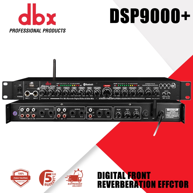 DBX DSP9000+ เอฟเฟกต์การผสมดิจิตอลระดับมืออาชีพ การปรับปรุงคุณภาพเสียงชิป DSP เอฟเฟกต์ระดับไฮเอนด์ใหม่