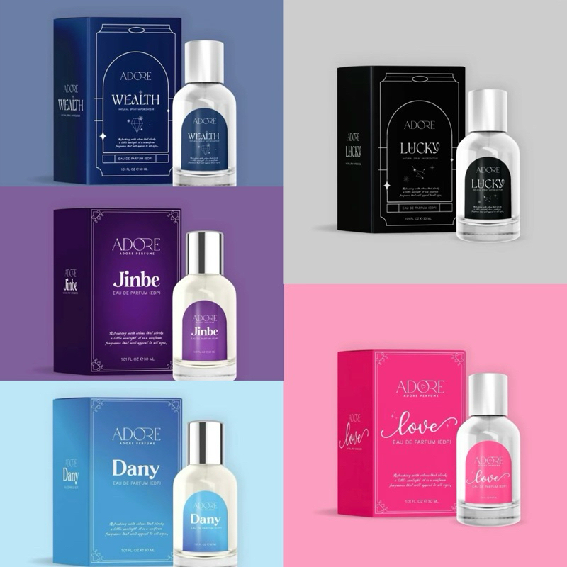 (ลด100฿ ในไลฟ์)พร้อมส่ง* น้ำหอม Adore + Amour คุณเนยสายบาร์โฮส ขวดเต็ม 30ml.