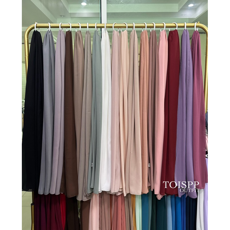 Premium Chiffon Hijab ผ้าชีฟองญี่ปุ่นเนื้อพรีเมียม (ผ้าพัน/ ผ้าเหลี่ยม)