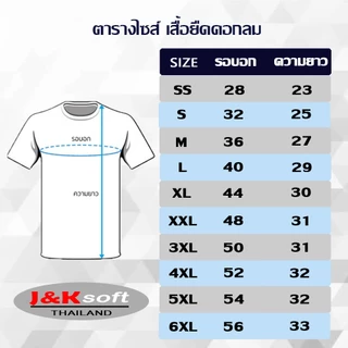 เสื้อคอกลม เสื้อยืด หลากสี SS-6XL เกรดพรีเมี่ยม ใส่สบาย ไม่ต้องรีด Unisex ใส่ได้ทั้งหญิง-ชาย J&K Soft