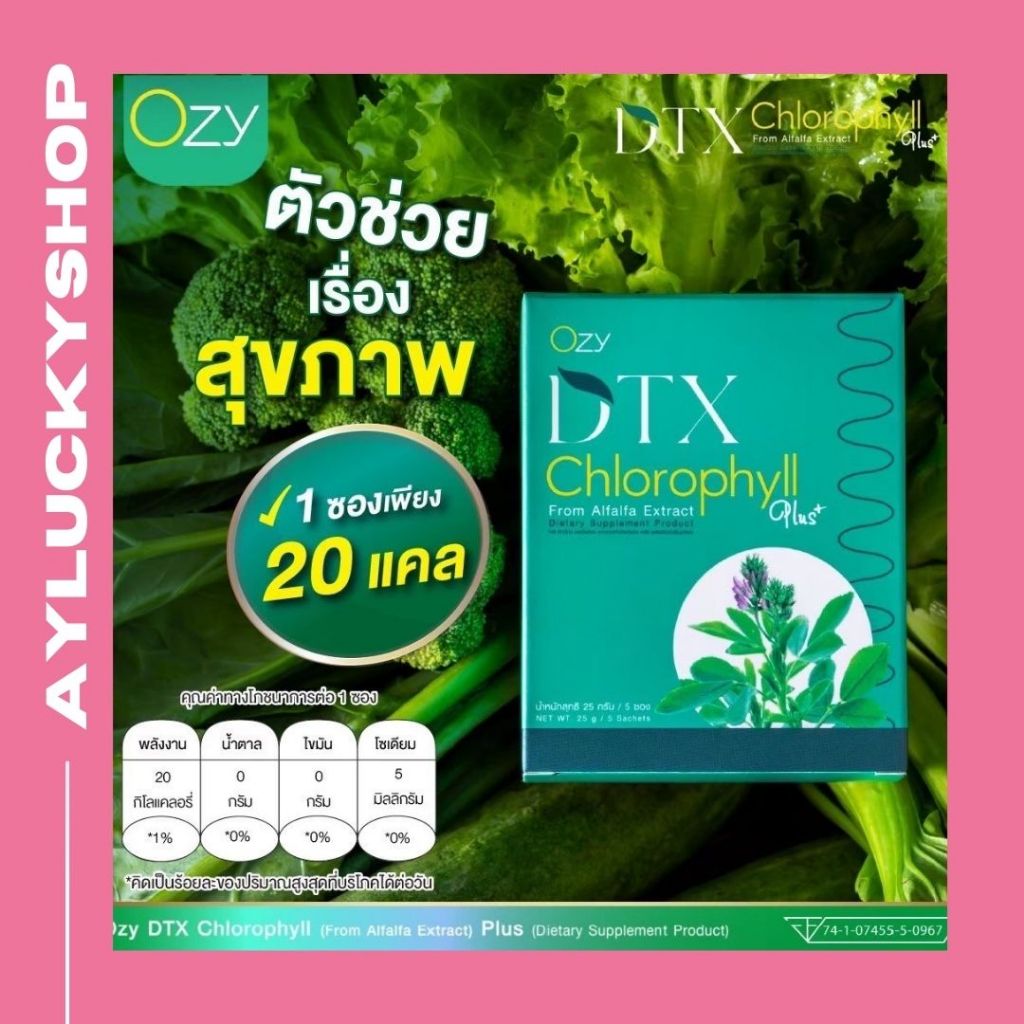 OZY DTX คลอโรฟิลล์ โอซี ดีทีเอ๊กซ์ by พี่หนิง ปณิตา