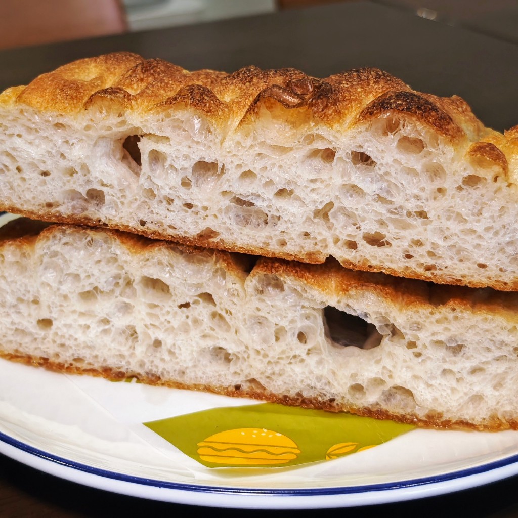 Plain Sourdough Focaccia - โฟคัชชาซาวร์โดแบบเพลน