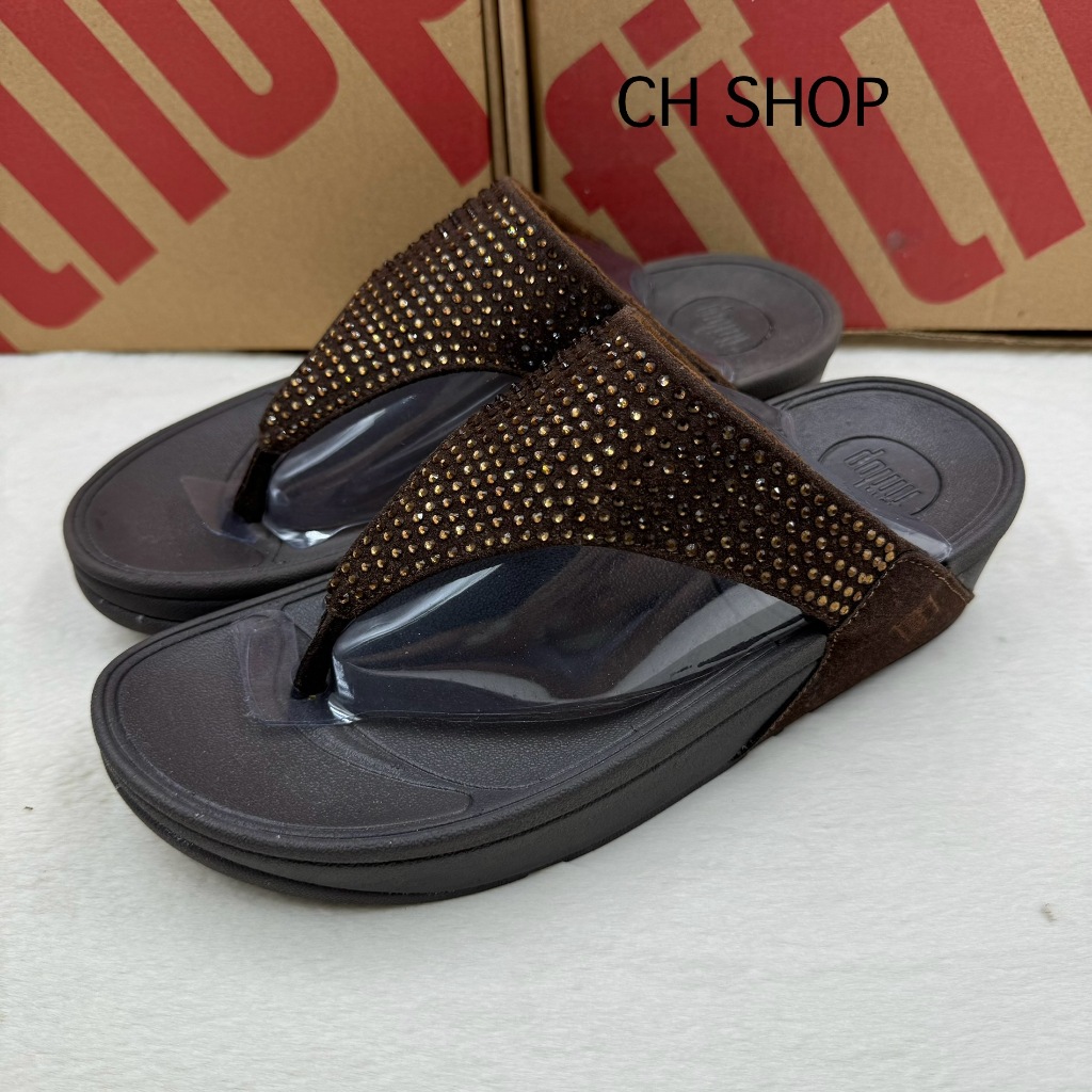 รองเท้า Fitflop รองเท้าแตะหูคีบสำหรับผู้หญิงรุ่นแพรชเต็ม งานสวย เป็นรองเท้าเพื่อสุขภาพค่ะ