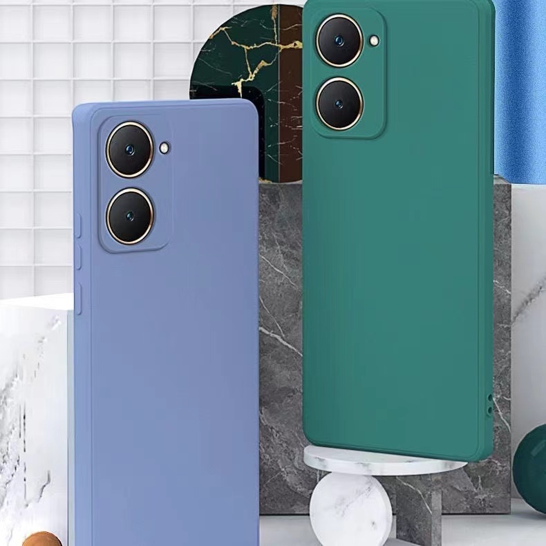 เคสกำมะหยี่ สวยหรู สำหรับ VIVO Y05 V70  v70FE Y11D Y03 Y03T Y18 Y28S Y28  Y100 Y17S Y72 Y52 ซิลิโคน  สีพื้นพาสเทล