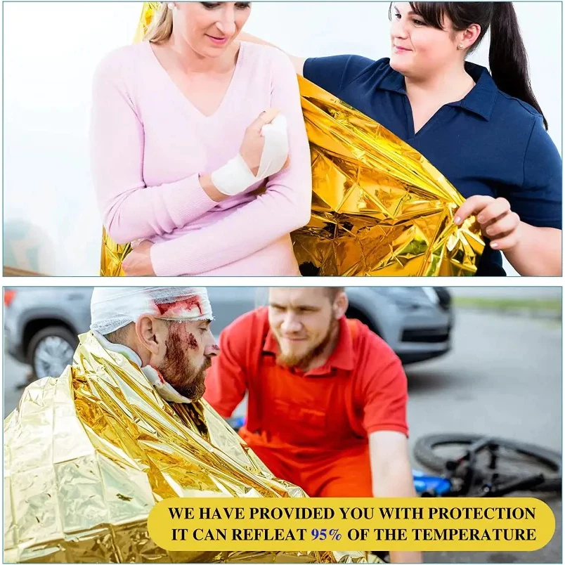 Emergency Blanket ผ้าห่มอวกาศฉุกเฉิน 160x210cm thumbnail 9
