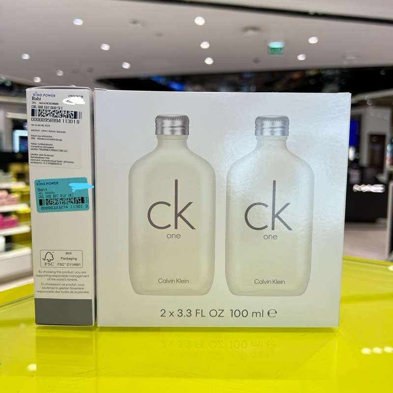 [พร้อมส่ง ราคา 1 ขวดนะคะ] น้ำหอม CK One Eau de Toilette Spray 100ml ของแท้ 💯% จาก King Power