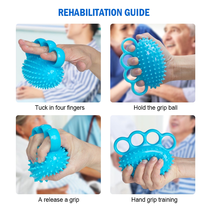 ลูกบอลนวดมือ ลูกบอล บีบ บริหารมือ  Hand Exerciser Ball แฮนด์บอล ฝึกกล้ามเนื้อ ลูกบอลกายภาพมือ